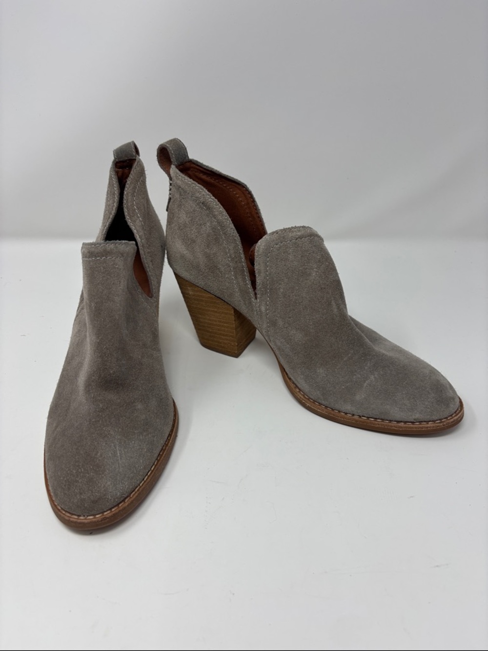 Jeffrey Campbell | Women's Suede Cutout Heel Booties 9